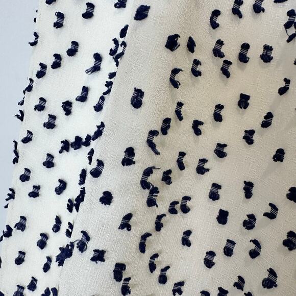 House of Harlow 1960 x Revolve White & Blue Chiffon Wide Leg Ankle Cuff Pant S - Picture 14 of 15